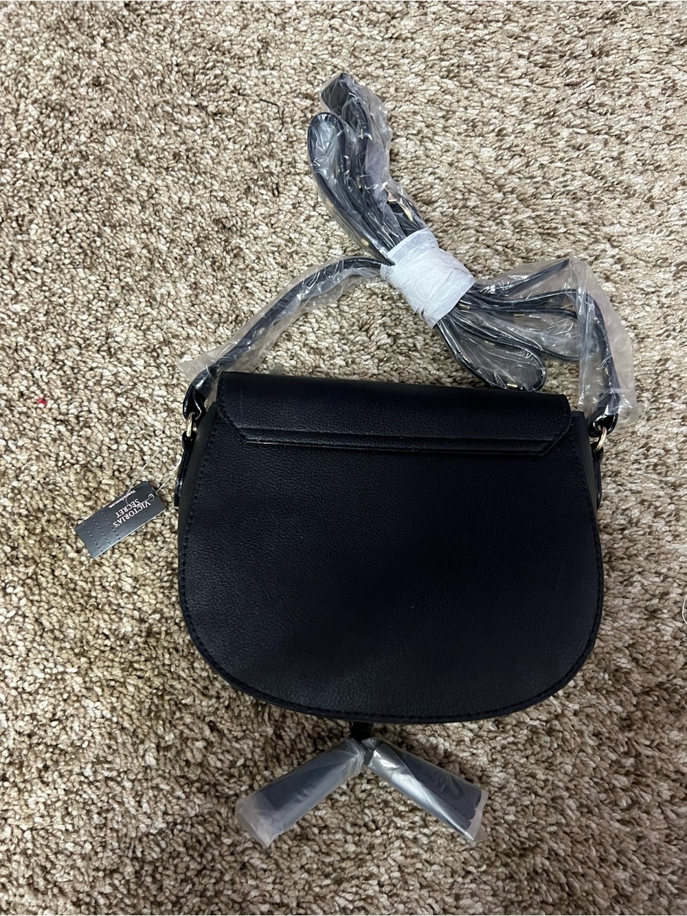 Victoria's Secret Black Stud-Trim Crossbody Bag - NWT - Picture 2 of 6